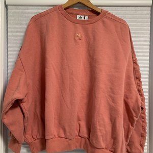 ADIDAS ORIGINALS Gold Logo Pink Sweatshirt